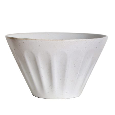 Vertical Relief Ceramic Bowl