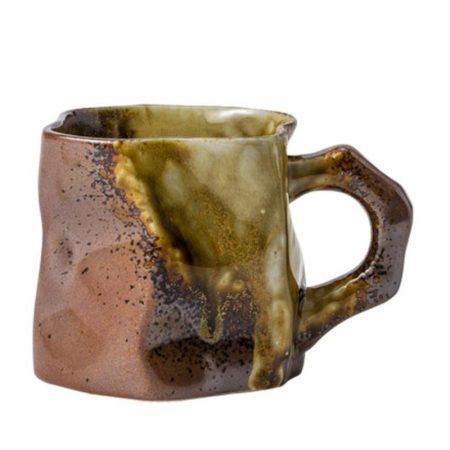 Irregular Wrinkled Ceramic Cup